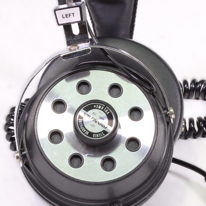 Soundesign Model 338 Vintage Stereo Headphones with Individual Volume Controls-Headphones-SpenCertified-vintage-refurbished-electronics