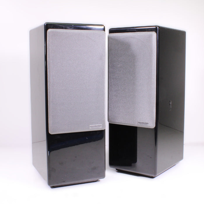 Speakerlab 2-Way Bass Reflex Bookshelf Speakers Black Pair Vintage Hi-Fi-Speakers-SpenCertified-vintage-refurbished-electronics