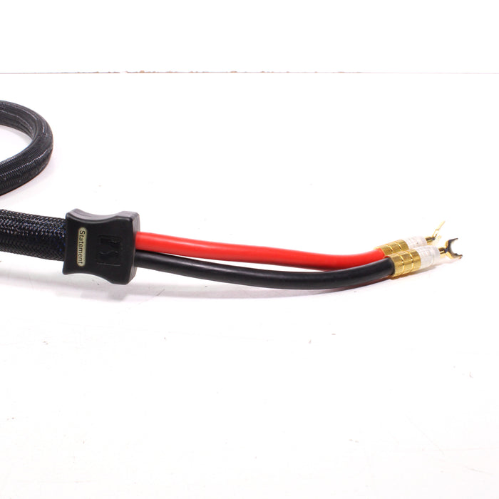 Statement High-Quality 8' Speaker Cable Pair Gold Plated Spade Connectors-Speaker Accessories-SpenCertified-vintage-refurbished-electronics