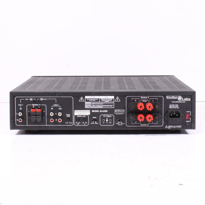 Stellar Labs SLA250 Two‑Channel Contractor Series Stereo Power Amplifier-Audio Amplifiers-SpenCertified-vintage-refurbished-electronics