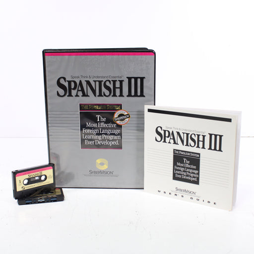 SyberVision Essential Spanish III 16 Cassette Tapes Collection-Cassette Tapes-SpenCertified-vintage-refurbished-electronics