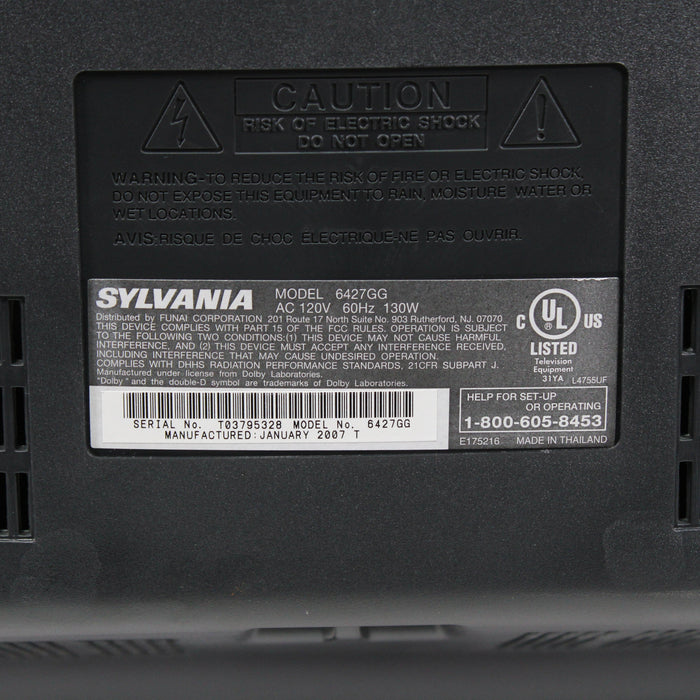 Sylvania 6427GG 27" CRT Tube TV Retro Gaming Television S-Video, Component (2007)-Televisions-SpenCertified-vintage-refurbished-electronics