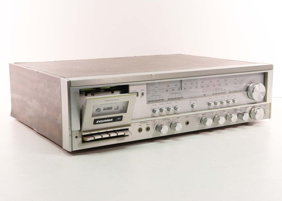 SYLVANIA CP0666 Cassette Deck Recorder/AM/FM Radio Tuner-Cassette Players & Recorders-SpenCertified-vintage-refurbished-electronics