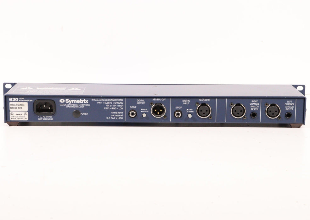 Symetrix 620 Stereo AD Analog to Digital Converter-Audio Converters-SpenCertified-vintage-refurbished-electronics