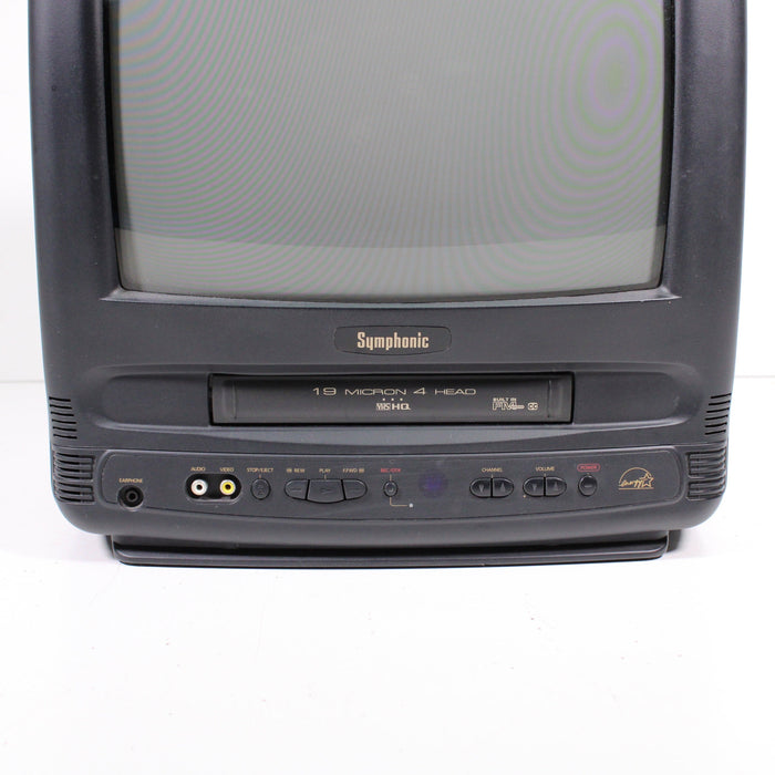 Symphonic 13” CRT TV VCR Combo VHS Player Retro Gaming TV Video outlet Game w/ Remote