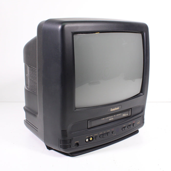 Symphonic 13” CRT TV VCR Combo VHS Player Retro Gaming TV Video outlet Game w/ Remote