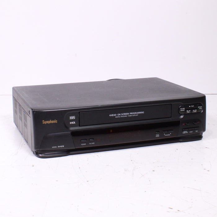 Symphonic SV421E 4-Head Hi-Fi Stereo VCR VHS Player Recorder-VCRs-SpenCertified-vintage-refurbished-electronics