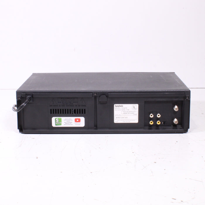 Symphonic SV421E 4-Head Hi-Fi Stereo VCR VHS Player Recorder-VCRs-SpenCertified-vintage-refurbished-electronics