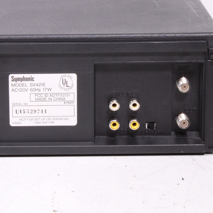 Symphonic SV421E 4-Head Hi-Fi Stereo VCR VHS Player Recorder-VCRs-SpenCertified-vintage-refurbished-electronics