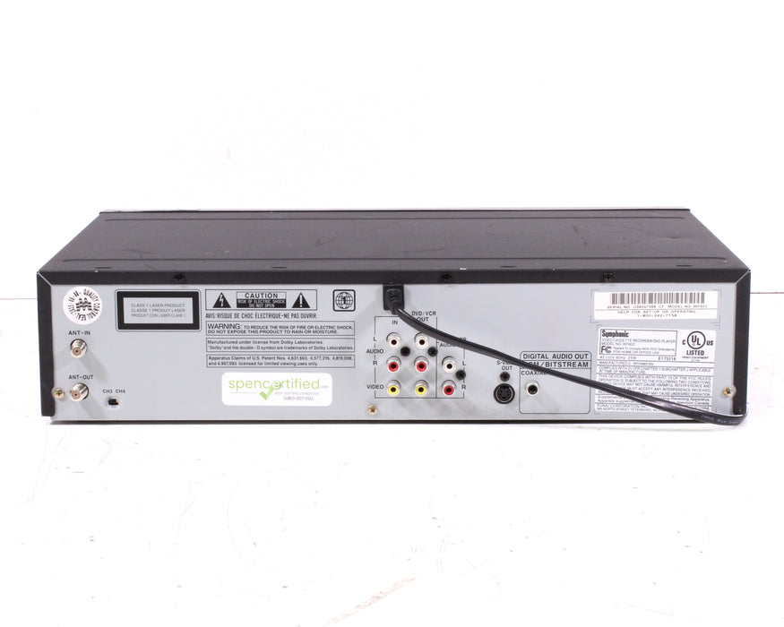 Symphonic WF802 DVD VHS Combo Player 4-Head Hi-Fi Stereo VCR (2002)-VCRs-SpenCertified-vintage-refurbished-electronics