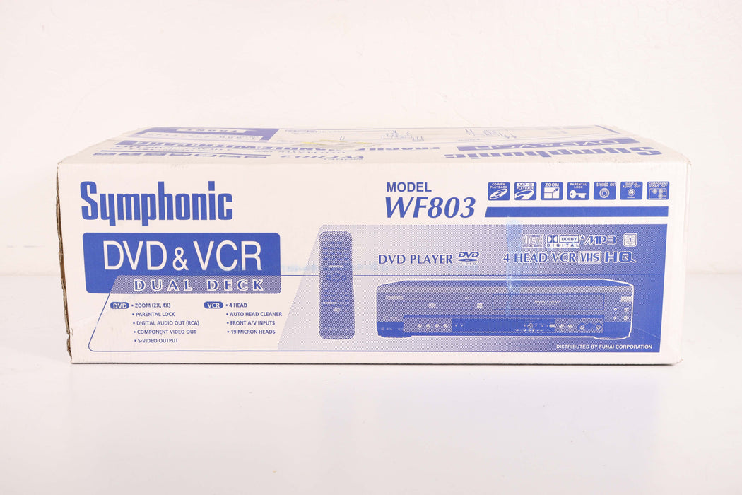 Symphonic WF803 DVD VCR Combo Player (NEW IN BOX)-Electronics-SpenCertified-vintage-refurbished-electronics