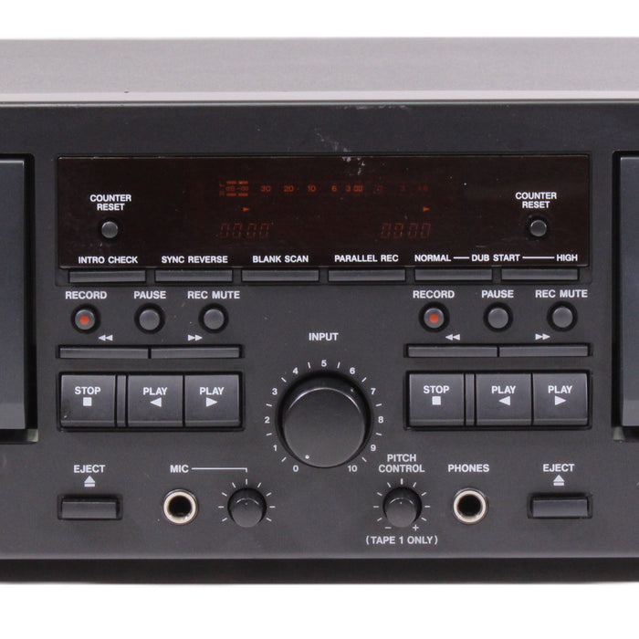 TASCAM 202MKIV Dual Cassette Deck Dolby B Noise Reduction High-Speed Dubbing Rack Mount-Cassette Players & Recorders-SpenCertified-vintage-refurbished-electronics