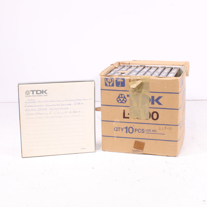 TDK Audua L-1800 Reel-to-Reel Tapes 10-Pack Sealed Professional Audio-Reel-to-Reel Accessories-SpenCertified-vintage-refurbished-electronics