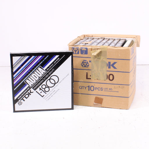 TDK Audua L-1800 Reel-to-Reel Tapes 10-Pack Sealed Professional Audio-Reel-to-Reel Accessories-SpenCertified-vintage-refurbished-electronics