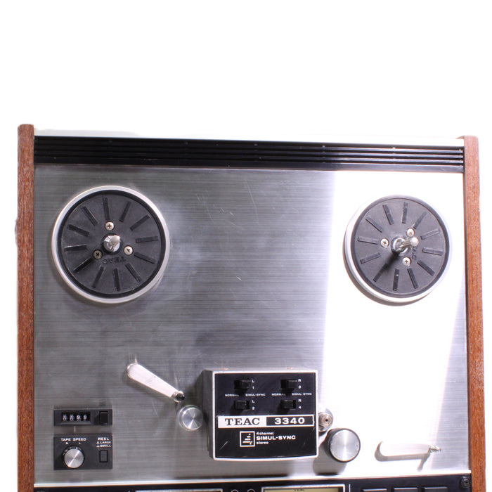 TEAC 3340 4-Channel Reel to Reel Tape Recorder Simul-Sync 10.5" Reel Deck-Reel-to-Reel Tape Players & Recorders-SpenCertified-vintage-refurbished-electronics