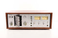 TEAC A-420 Stereo Cassette Deck Silver Face Vintage Wooden Case