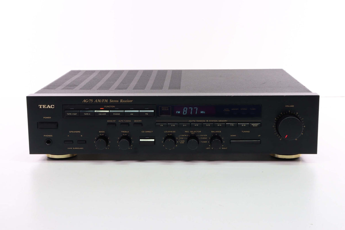 TEAC AG-75 AM/FM Stereo Receiver (No Remote) — SpenCertified