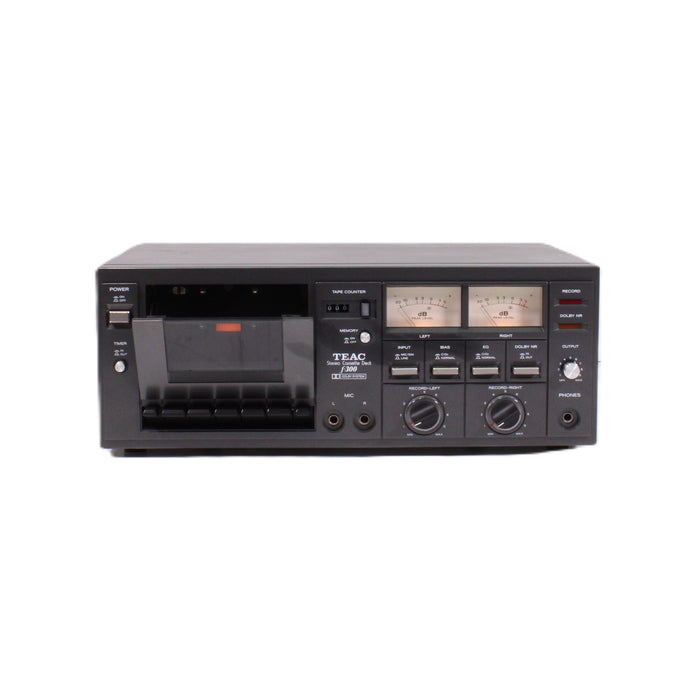 TEAC F-300 Stereo Cassette Deck Dolby B Analog VU Meters (AS-IS??)-Electronics-SpenCertified-vintage-refurbished-electronics