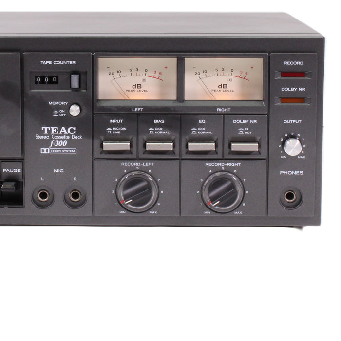 TEAC F-300 Stereo Cassette Deck Dolby B Analog VU Meters (AS-IS??)-Electronics-SpenCertified-vintage-refurbished-electronics
