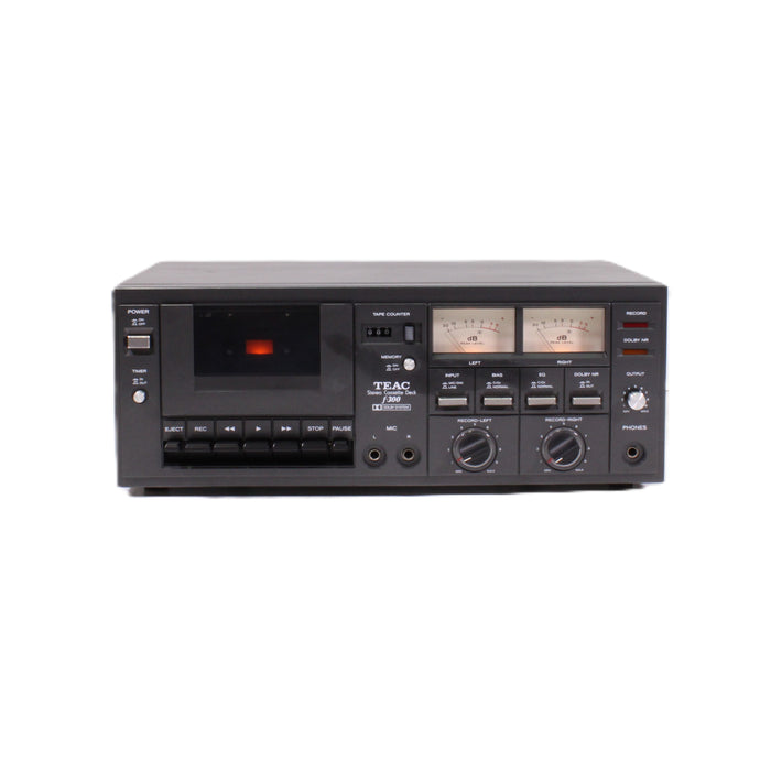 TEAC F-300 Stereo Cassette Deck Dolby B Analog VU Meters (AS-IS??)-Electronics-SpenCertified-vintage-refurbished-electronics