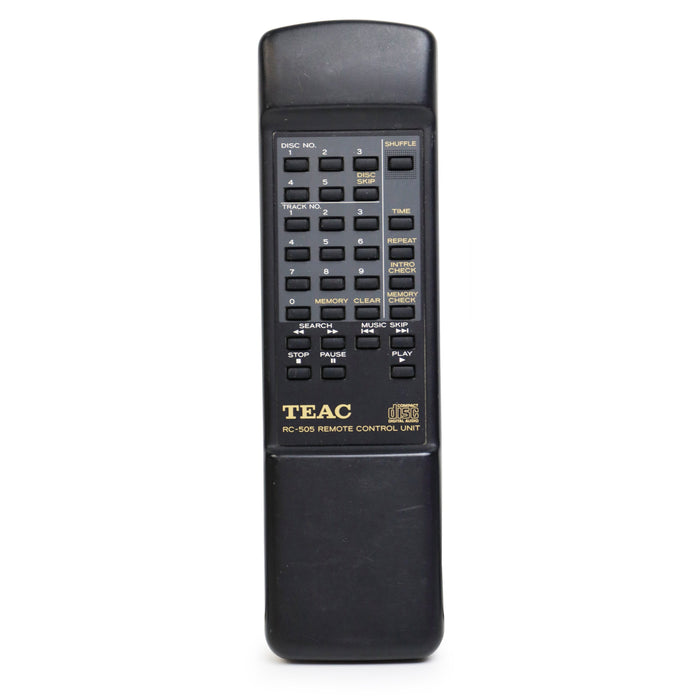 TEAC RC-505 Remote Control for 5 Disc CD Player Changer PD1260 and More-Remote-SpenCertified-Style 1-refurbished-vintage-electonics