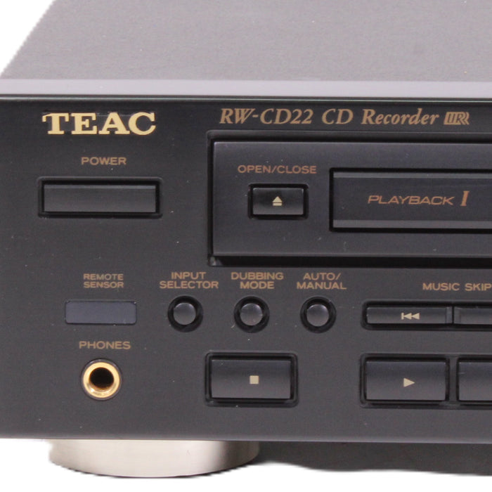TEAC RW-CD22 Dual CD Recorder Player CD-R CD-RW Digital Audio Recorder (2000) AS-IS??-CD Players & Recorders-SpenCertified-vintage-refurbished-electronics