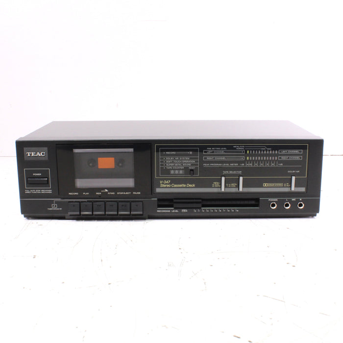 TEAC V-347 Stereo Cassette Deck Dolby NR Full Auto Stop-Cassette Players & Recorders-SpenCertified-vintage-refurbished-electronics