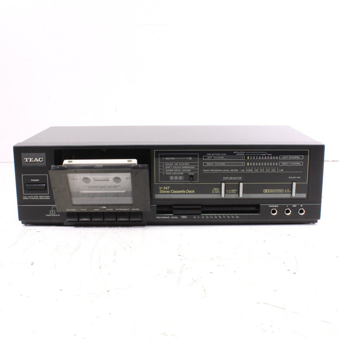 TEAC V-347 Stereo Cassette Deck Dolby NR Full Auto Stop-Cassette Players & Recorders-SpenCertified-vintage-refurbished-electronics