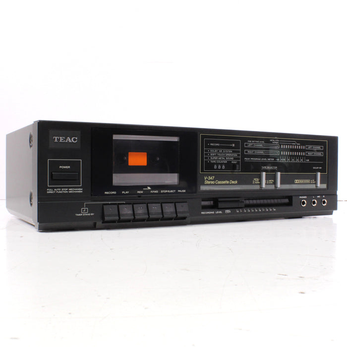 TEAC V-347 Stereo Cassette Deck Dolby NR Full Auto Stop-Cassette Players & Recorders-SpenCertified-vintage-refurbished-electronics
