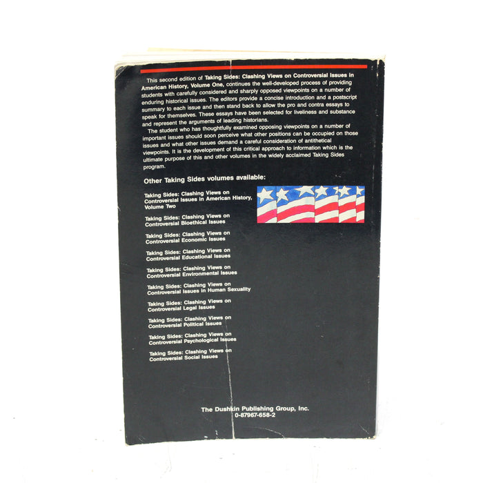 Taking Sides: Clashing Views on Controversial Issues in American History by Kuzirian Paperback Book (1987)-Books-SpenCertified-vintage-refurbished-electronics