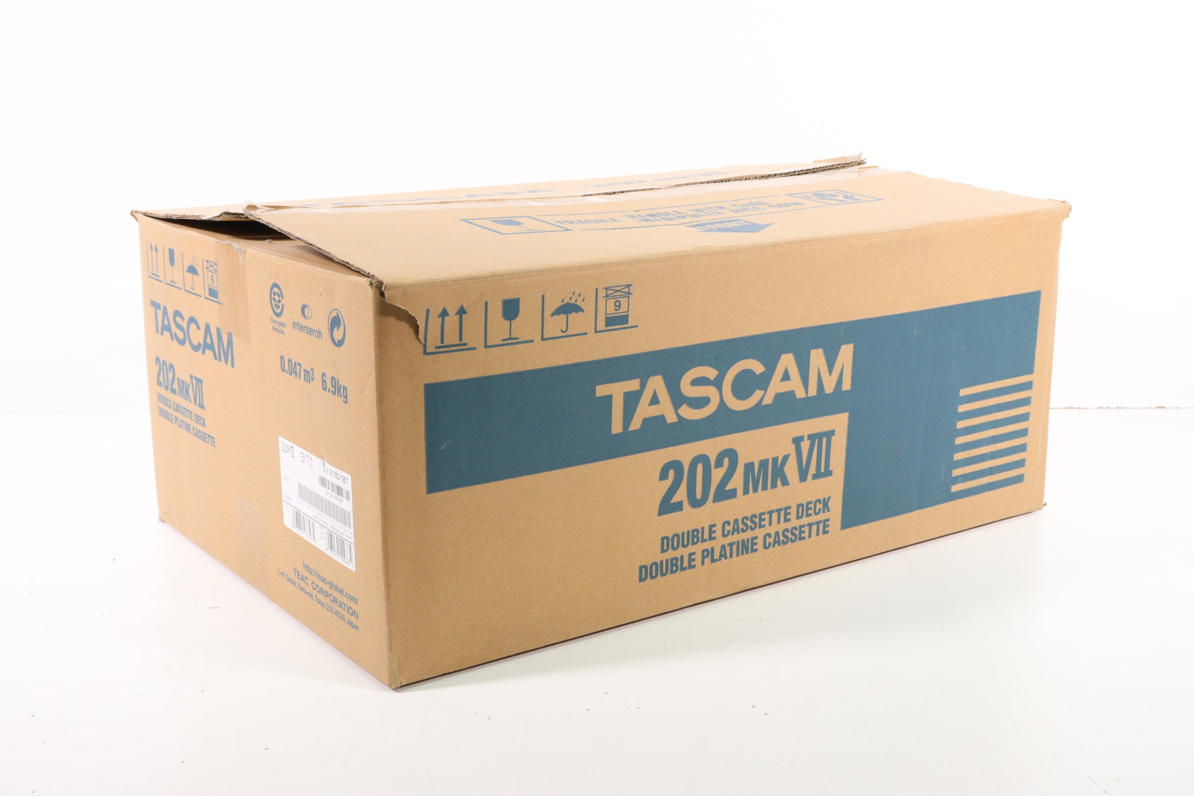 Tascam 202MKVII  Double platine cassette avec sortie USB