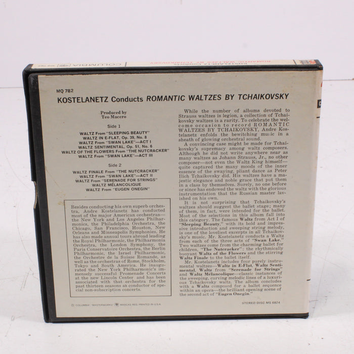 Tchaikovsky Romantic Waltzes – André Kostelanetz Conducts Reel to Reel Tape 7" 1/4" 7½ IPS Columbia Stereo Tape-Reel-to-Reel Tape-SpenCertified-vintage-refurbished-electronics