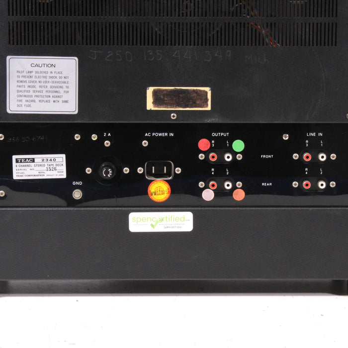 Teac 2340 4-Channel Stereo Reel-to-Reel Tape Deck (1971-72)-Reel-to-Reel Tape Players & Recorders-SpenCertified-vintage-refurbished-electronics