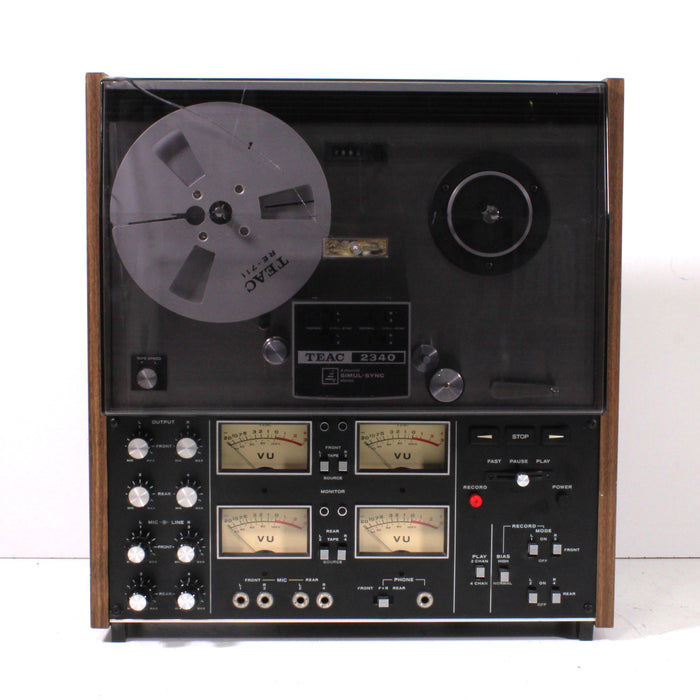 Teac 2340 4-Channel Stereo Reel-to-Reel Tape Deck (1971-72)-Reel-to-Reel Tape Players & Recorders-SpenCertified-vintage-refurbished-electronics