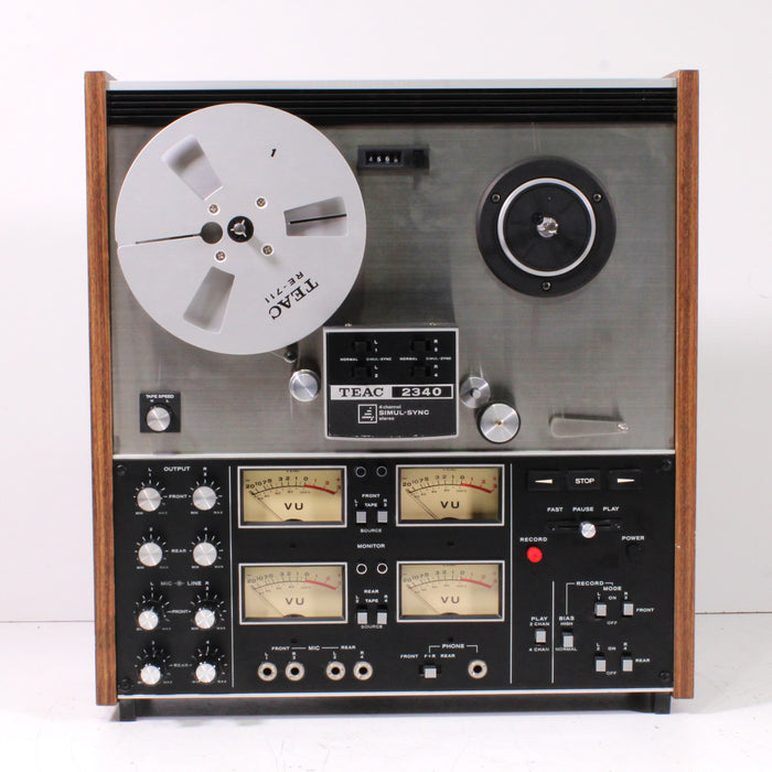 Teac 2340 4-Channel Stereo Reel-to-Reel Tape Deck (1971-72)-Reel-to-Reel Tape Players & Recorders-SpenCertified-vintage-refurbished-electronics