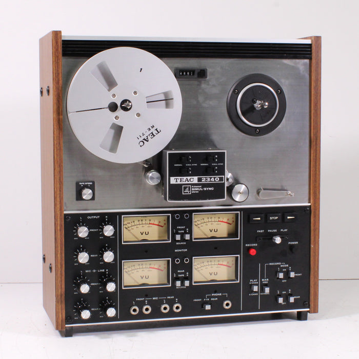 Teac 2340 4-Channel Stereo Reel-to-Reel Tape Deck (1971-72)-Reel-to-Reel Tape Players & Recorders-SpenCertified-vintage-refurbished-electronics