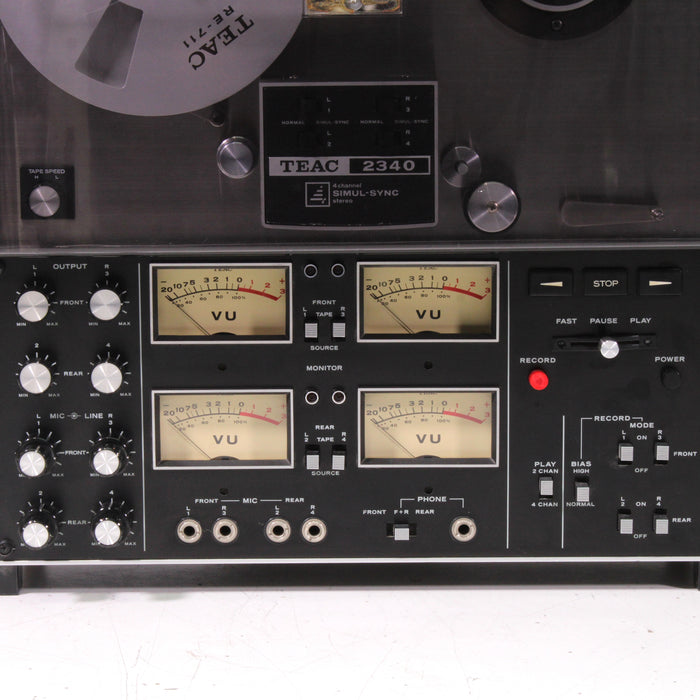Teac 2340 4-Channel Stereo Reel-to-Reel Tape Deck (1971-72)-Reel-to-Reel Tape Players & Recorders-SpenCertified-vintage-refurbished-electronics