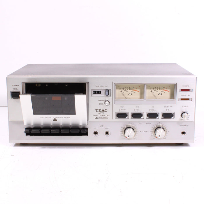 Teac A-107 Vintage Single Stereo Cassette Deck with Dolby System (1977)-Cassette Players & Recorders-SpenCertified-vintage-refurbished-electronics