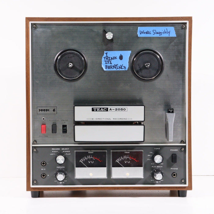 Teac A-2050 Reel-to-Reel Recorder Player Deck with Bi-Directional Recording (HAS ISSUES)-Reel-to-Reel Tape Players & Recorders-SpenCertified-vintage-refurbished-electronics