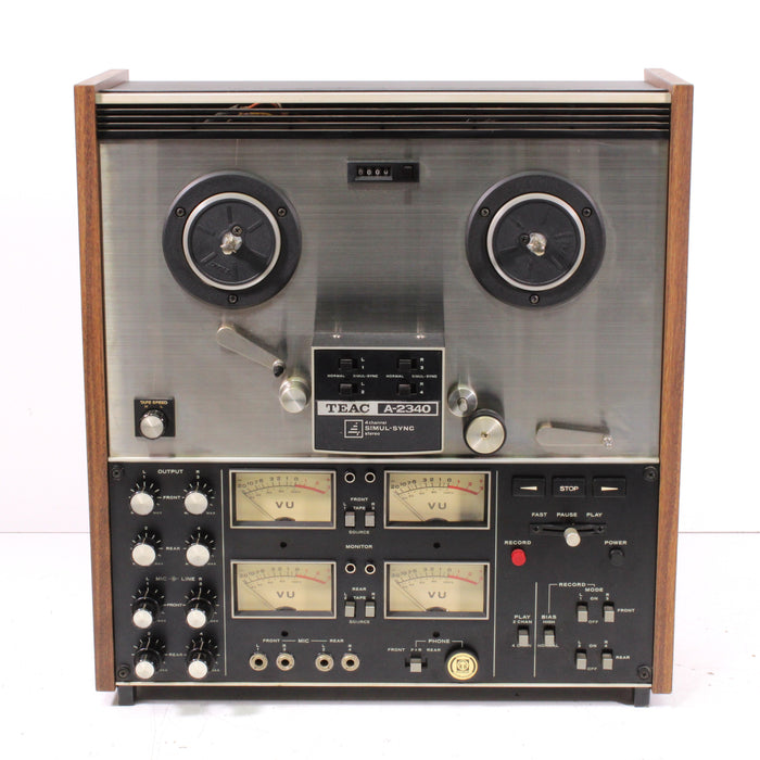Teac A-2340 4-Channel Simul-Sync Reel-to-Reel Tape Deck w/ Box (1972) (AS IS)-Reel-to-Reel Tape Players & Recorders-SpenCertified-vintage-refurbished-electronics