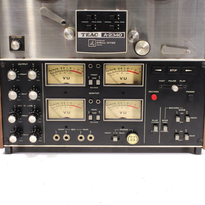 Teac A-2340 4-Channel Simul-Sync Reel-to-Reel Tape Deck w/ Box (1972) (AS IS)-Reel-to-Reel Tape Players & Recorders-SpenCertified-vintage-refurbished-electronics