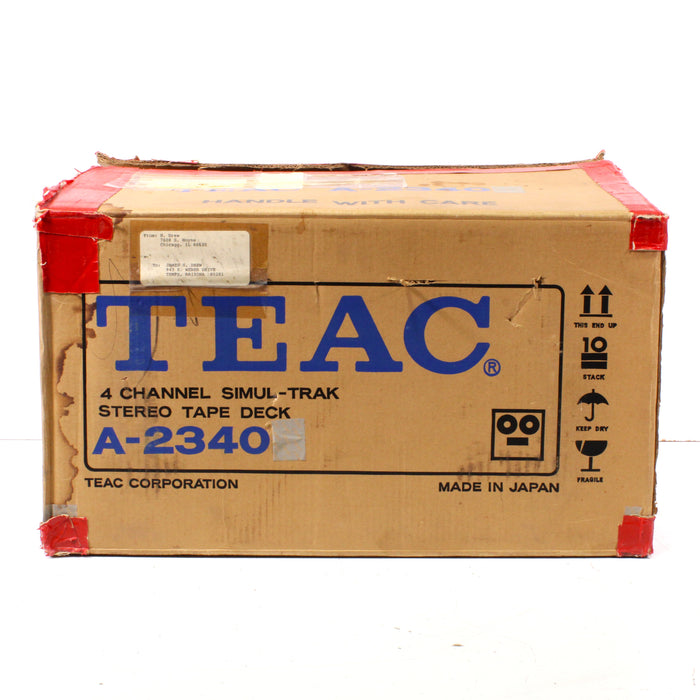 Teac A-2340 4-Channel Simul-Sync Reel-to-Reel Tape Deck w/ Box (1972) (AS IS)-Reel-to-Reel Tape Players & Recorders-SpenCertified-vintage-refurbished-electronics