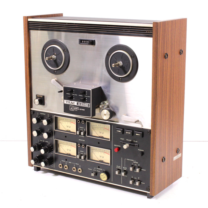 Teac A-2340 4-Channel Simul-Sync Reel-to-Reel Tape Deck w/ Box (1972) (AS IS)-Reel-to-Reel Tape Players & Recorders-SpenCertified-vintage-refurbished-electronics