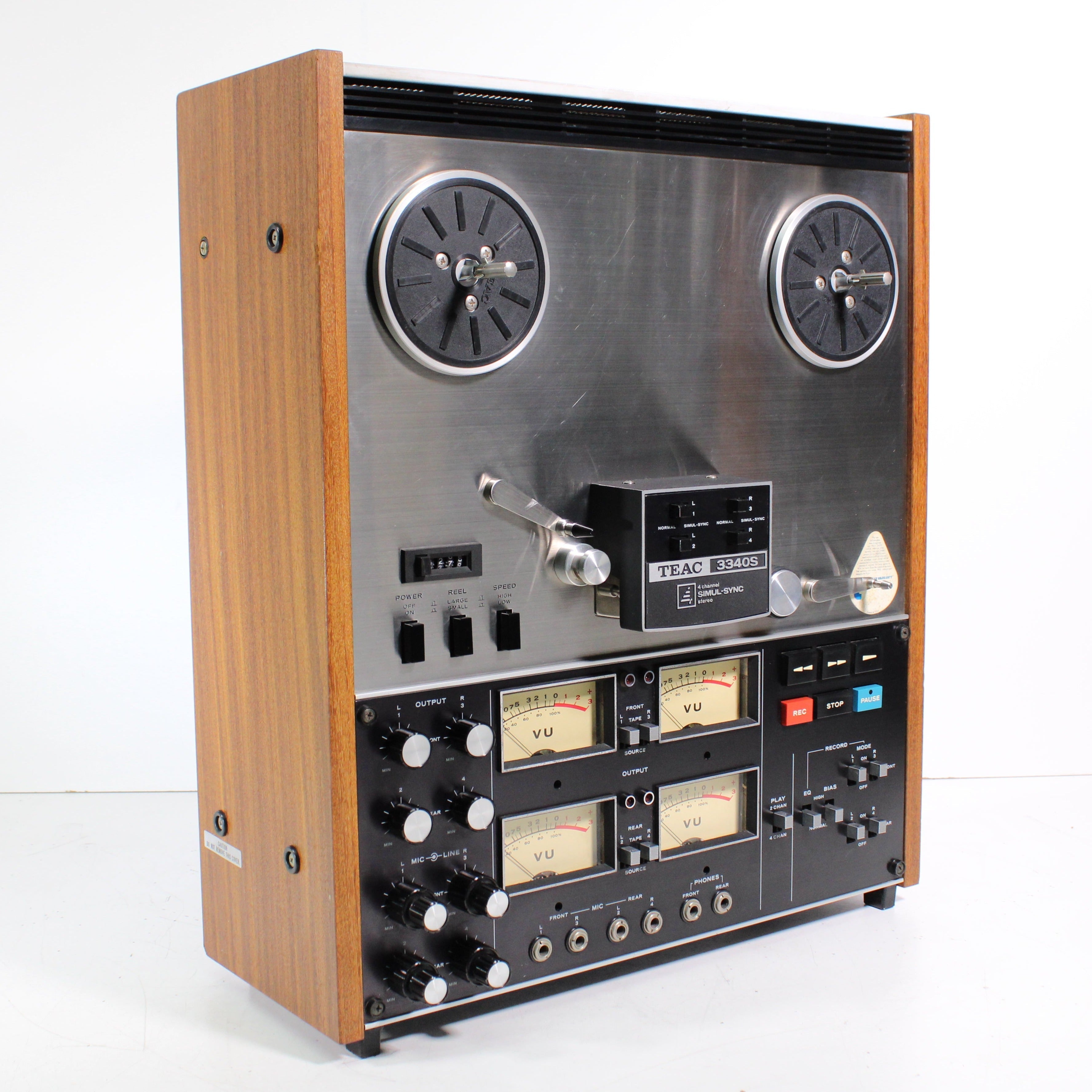 Teac A-3340S 10-inch Reel-To-Reel Recorder Player Deck Refurbished