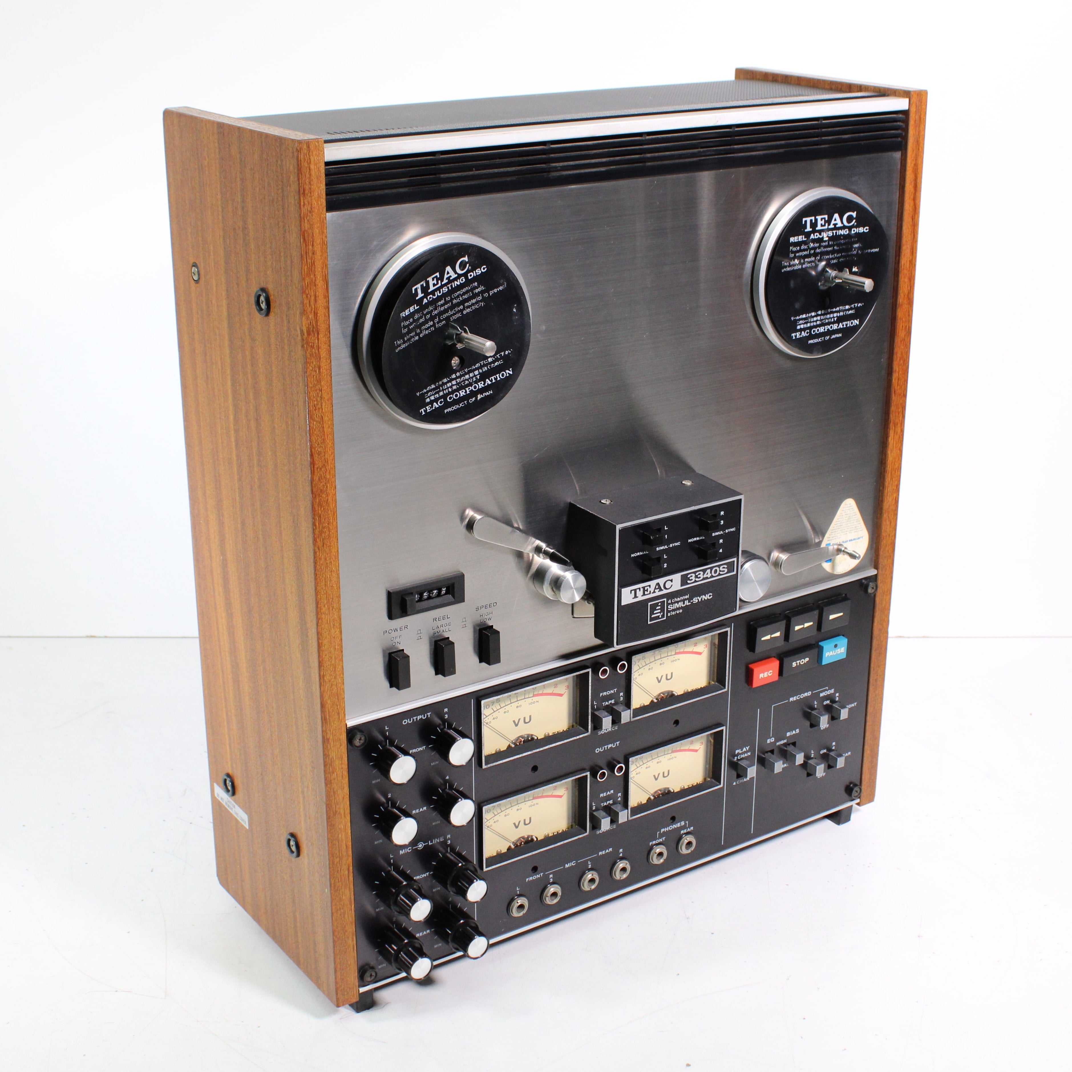 Teac A-3340S Reel-To-Reel Recorder Player Deck