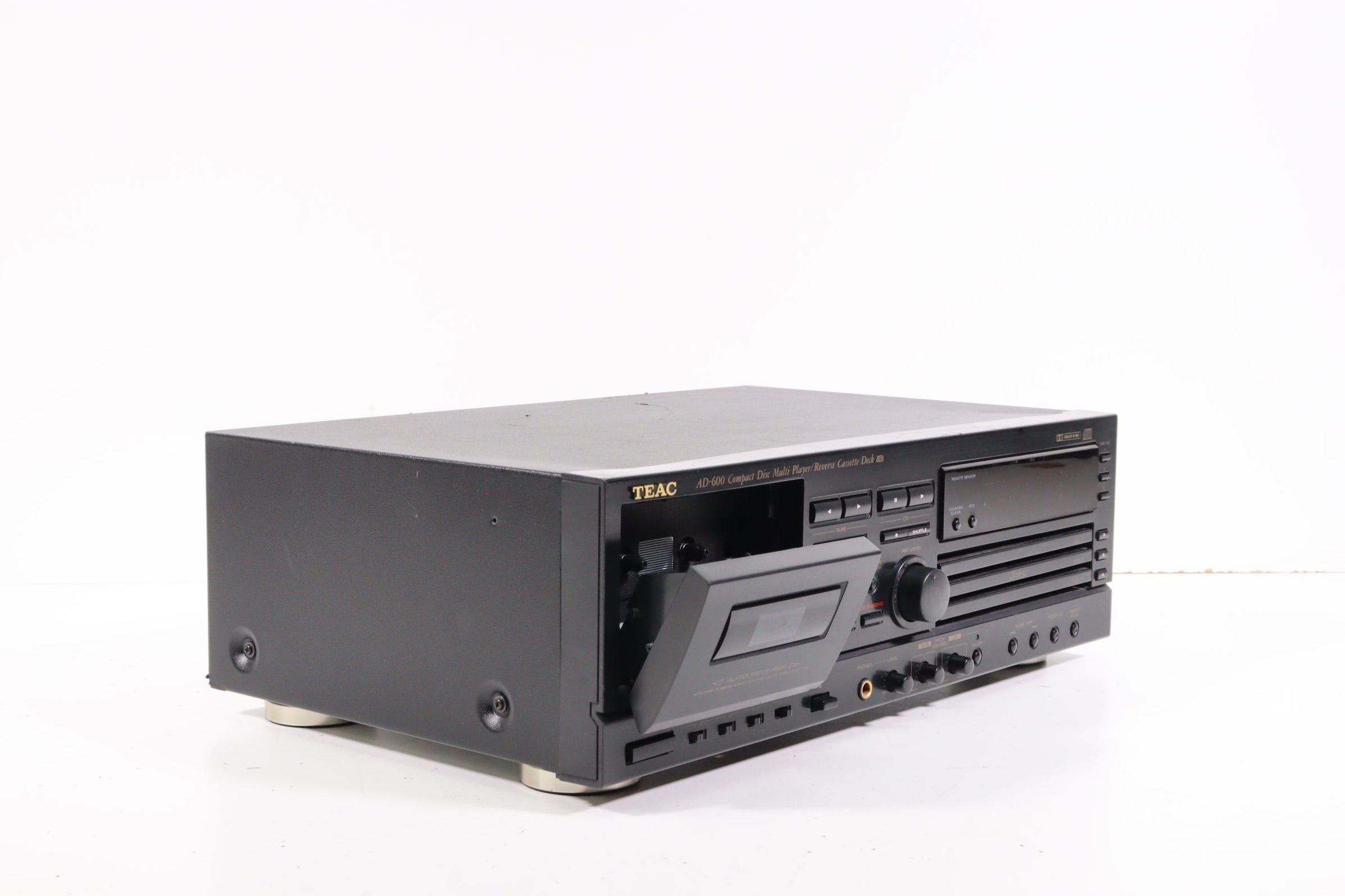Teac AD-600 3-Disc CD Player and Cassette Deck Combo System (NO BUTTON ...
