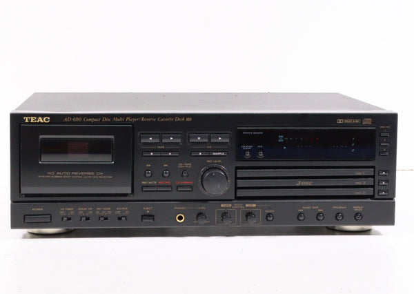 Teac AD-600 3-Disc CD Player and Cassette Deck Combo System