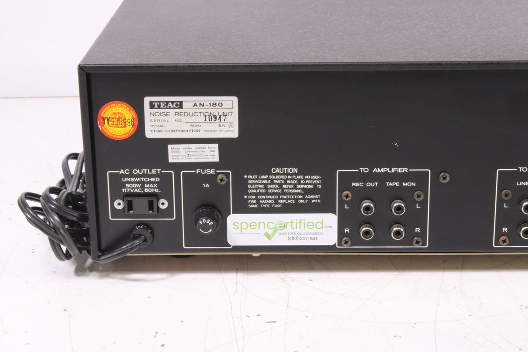 Teac AN‑180 Noise Reduction Unit Dolby B (1972)-Electronics Accessories-SpenCertified-vintage-refurbished-electronics