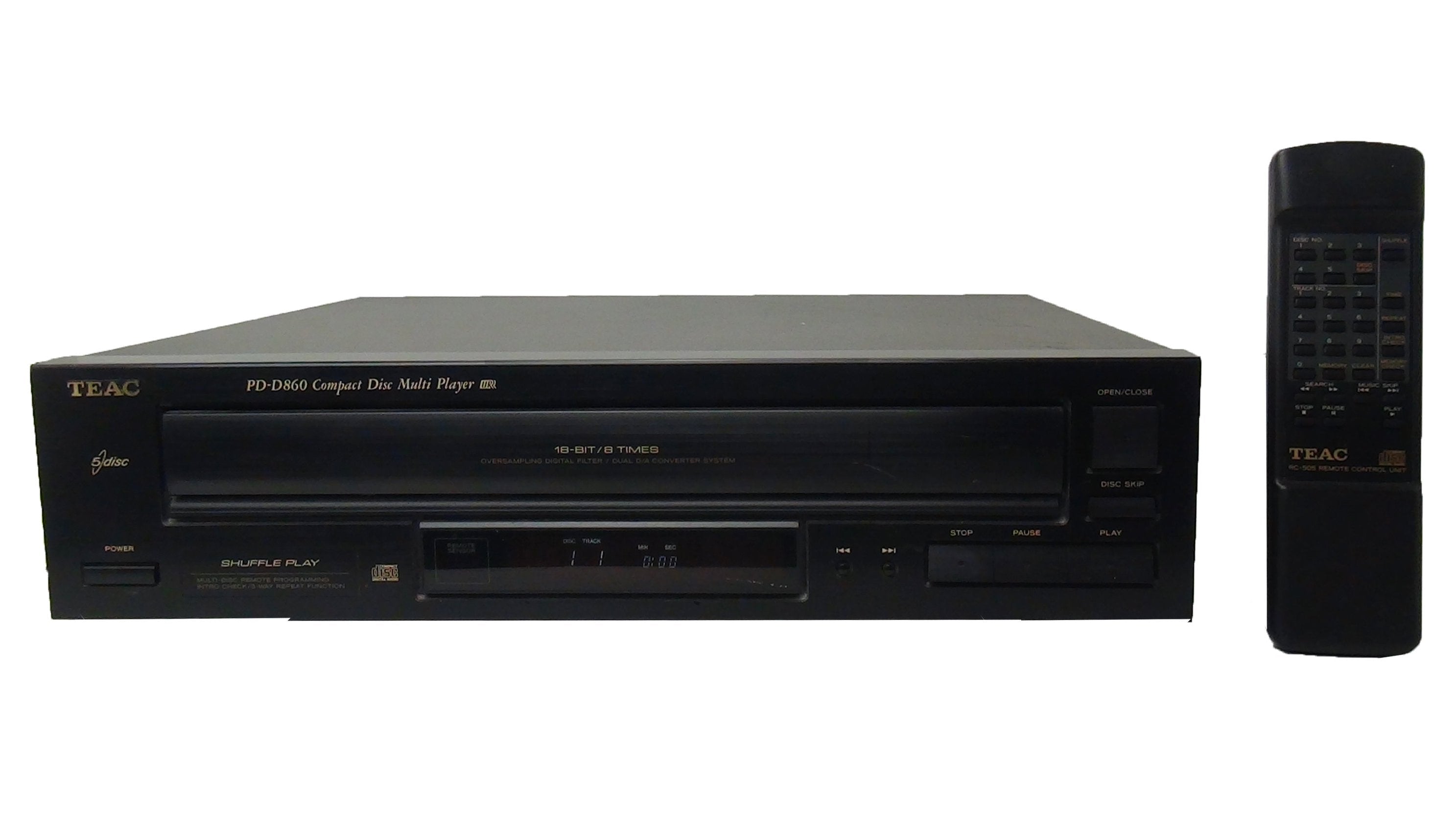 Teac PD-D860 5-Disc Compact Disc Multiplayer CD Changer (with Remote ...