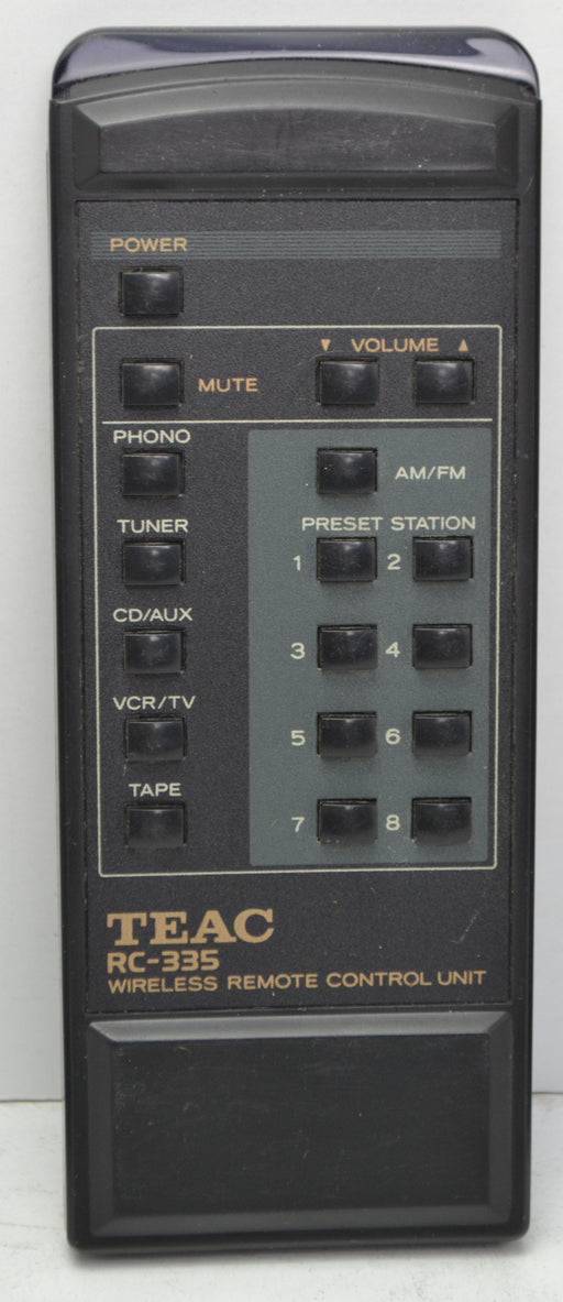 Teac - RC-335 - Wireless Remote Control Unit - CD Phono Aux Tuner Tape AGV1020 AGV1050 AGV2050 AGVS900-Remote-SpenCertified-refurbished-vintage-electonics